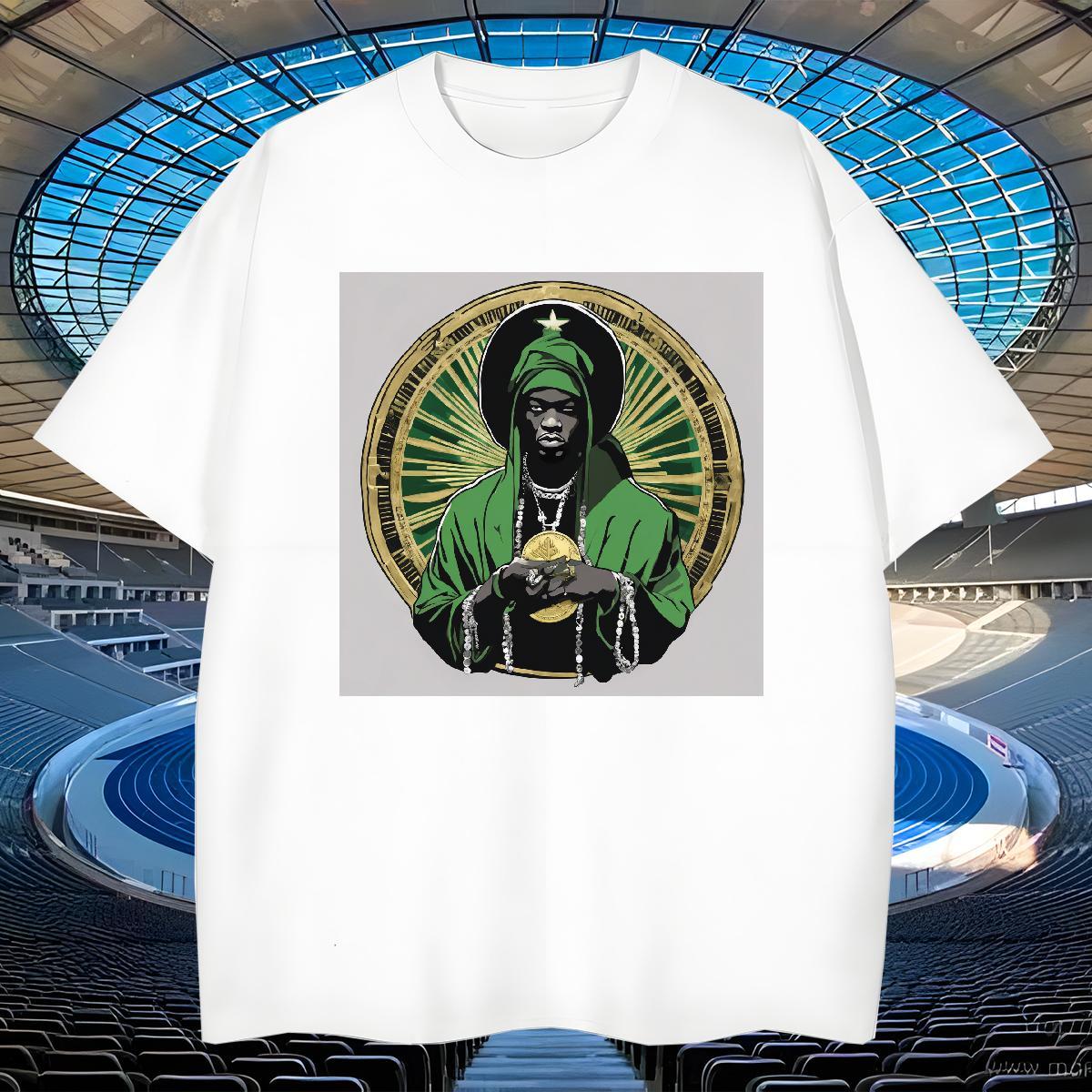 Loose Tshirt for Man Woman 100% Cotton 230g Daily Outfit cash Cartoon Print Crew Neck Stylist Men T Shirts Tops