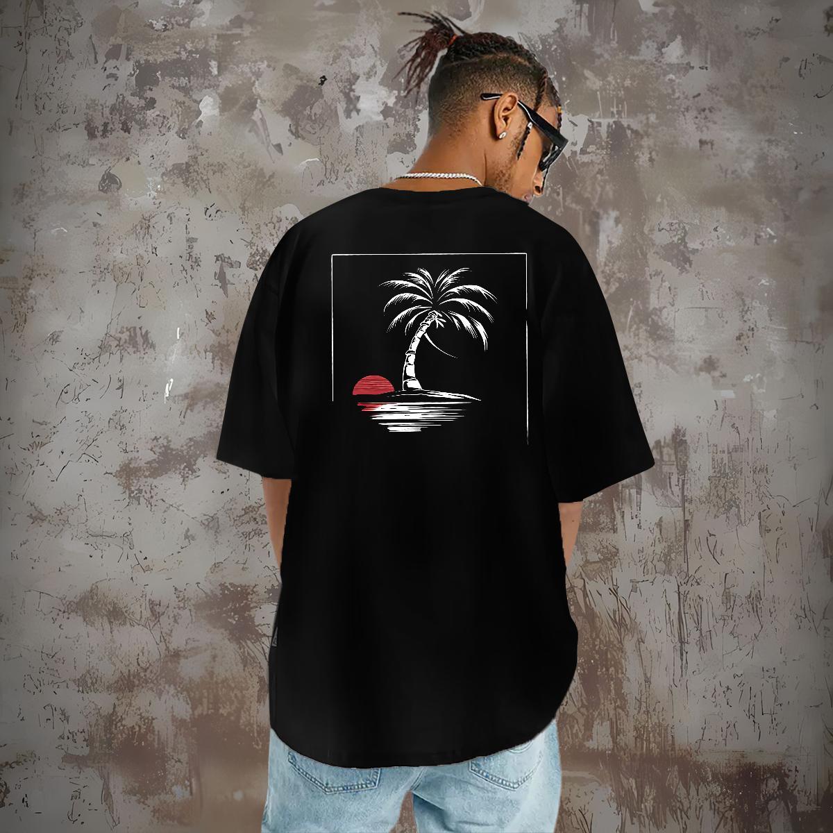 Fashion Design Man T Shirts 230g 100% Cotton tree Daily Outfit Top Tees Crew Neck Breathable Designer Men Tees Oversized