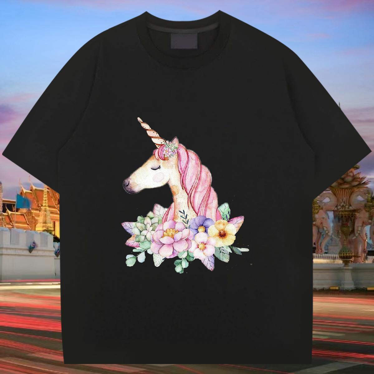 Designer Fashion Man T Shirts 230g Cotton horse Hip Hop Tees Short Sleeve Soft TOP Quality Men Tshirts Oversized