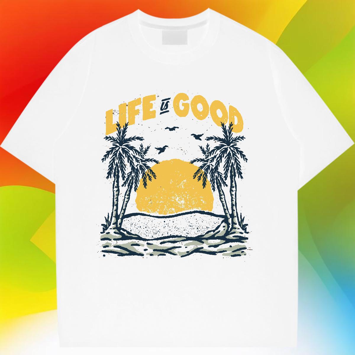 Loose fit T shirt Breathable Crew Neck Womens Tshirts Black White sea Summer Casual 100% Cotton 230g Designer Tops Shirt