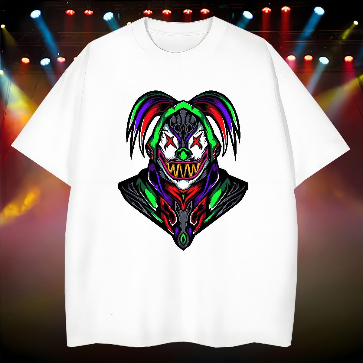 T shirt 230g Cotton Joker Casual Daily Wear Crew Neck Breathable DIY Printed Men Tees Classic High Quality Tops Tees