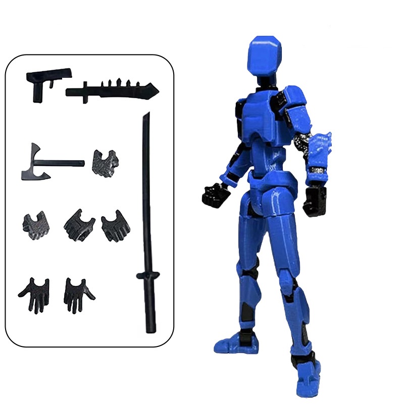 Titan 13 Action Figures 3D Printed Multi-Jointed Movable Lucky Action Figure