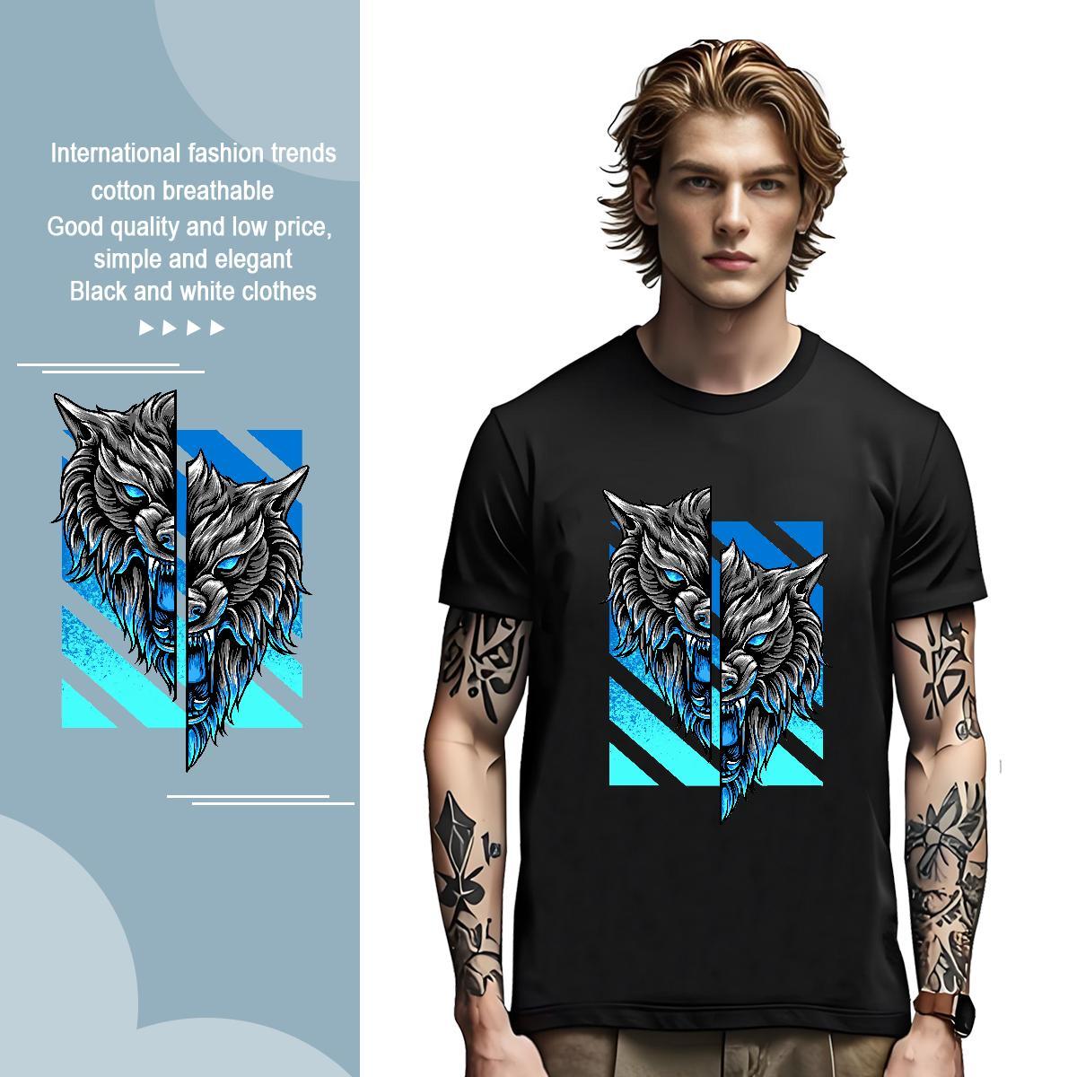 Mens T Shirts 230g Cotton Casual Daily Wear Pure Cotton DIY Printed Couples T Shirts Fashion Design Designer Clothes