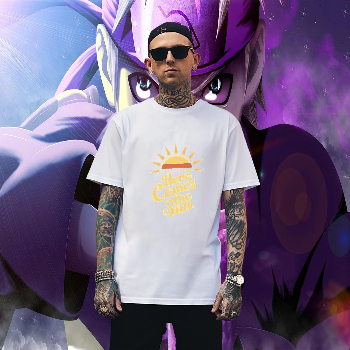 Cool Design Men Tees 230g Cotton Home Outdoor letter Customized Print Crew Neck DIY T Shirts Men Tops