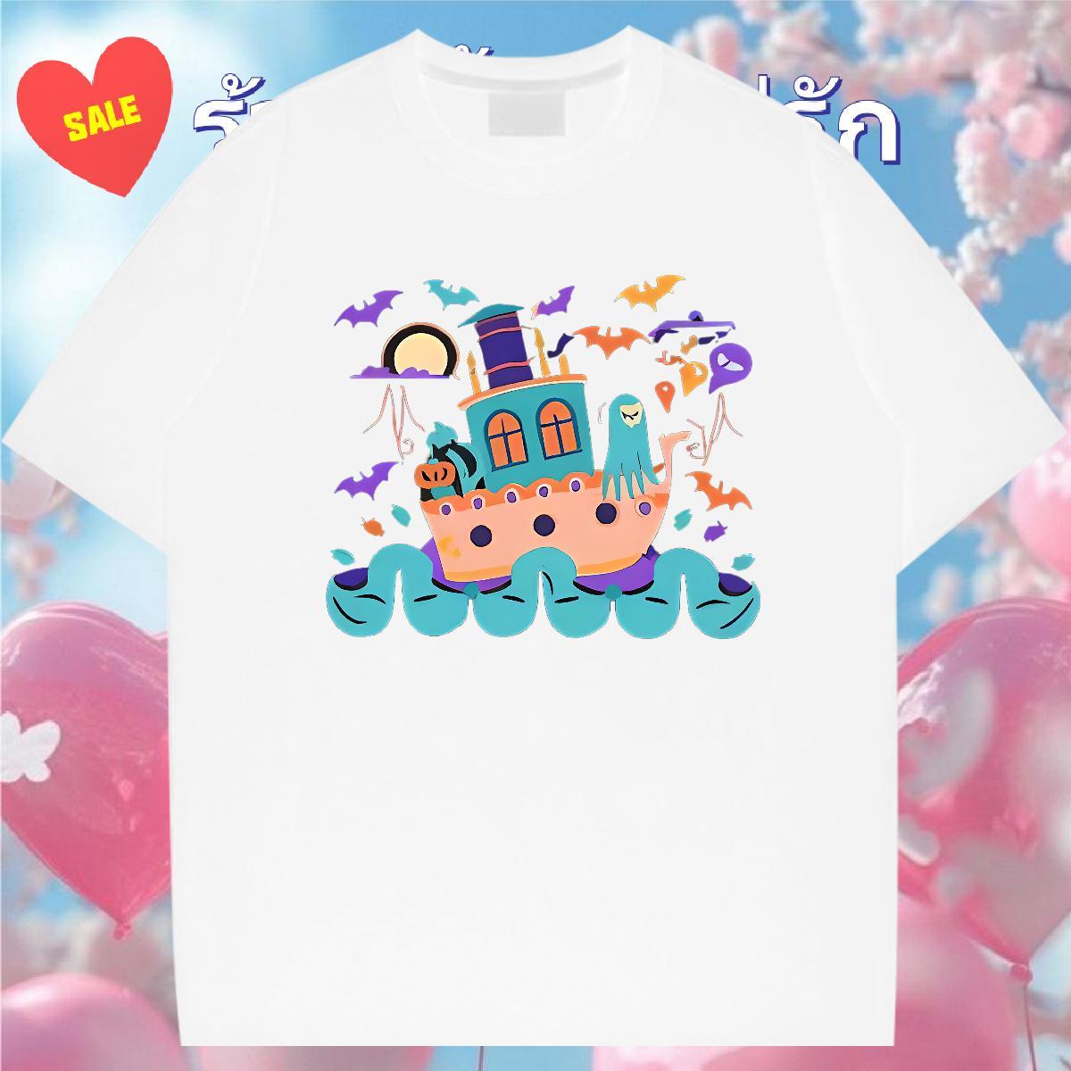 2024 DIY T Shirt For Man 230g Cotton Street Wear Tees Breathable Short Sleeve Wholesale Men Tops Tees Cartoon Printing L-4XL