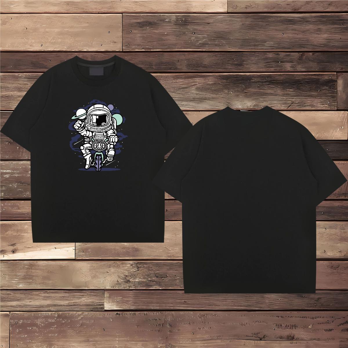 T Shirts Men 230g 100% Cotton universe Street Wear Short Sleeve Soft Graphic Couples T Shirts New Designer Loose Fit Tops Shirt