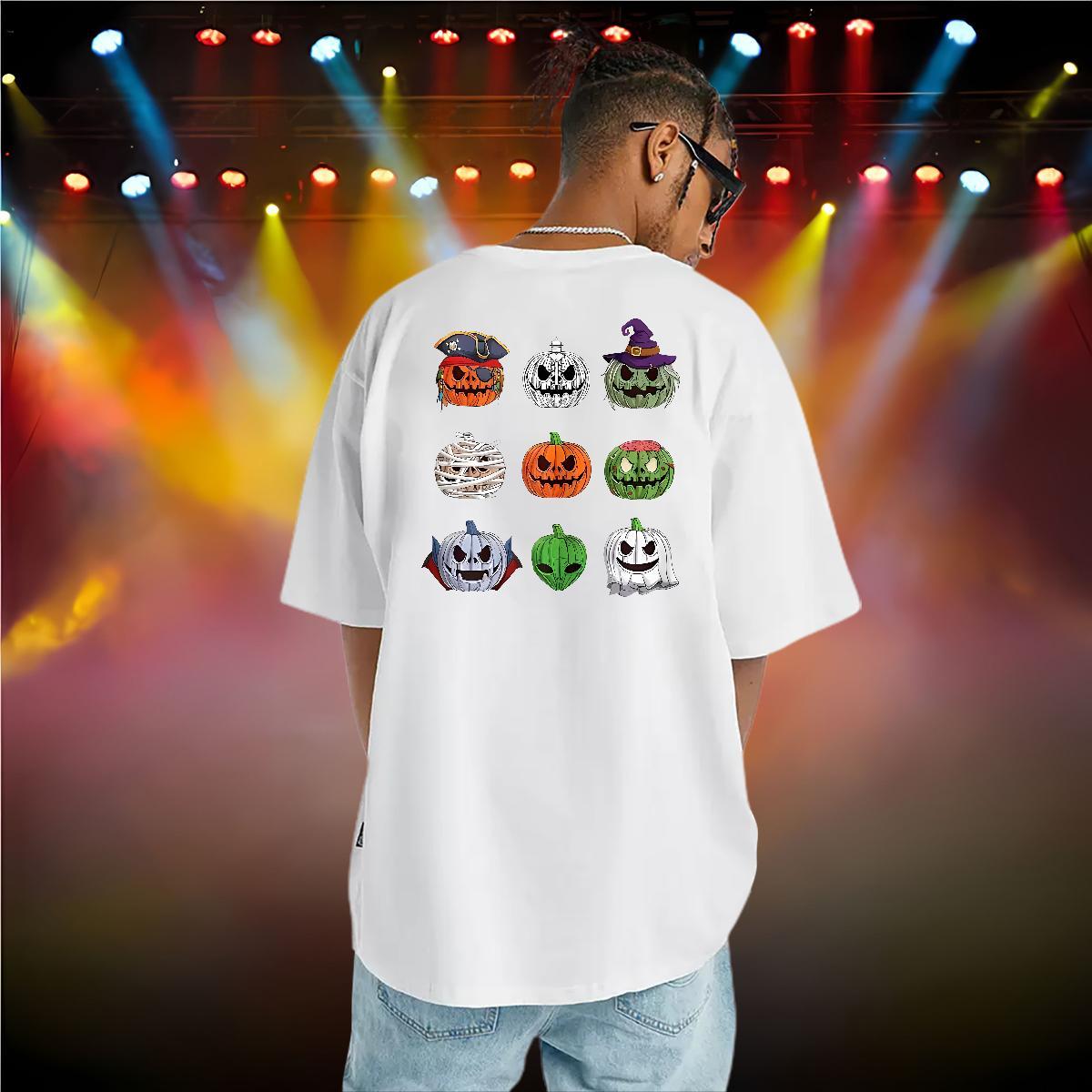 DIY T Shirt For Man 100% Cotton 230g pumpkin Street Clothes Short Sleeve Soft Popular Men Clothes T-Shirt Graphic