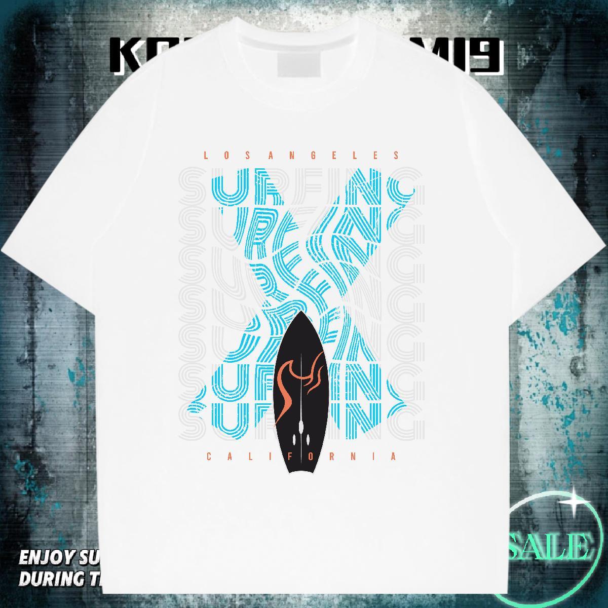 Cool Men Tshirts 230g Pure Cotton Daily Outfit letter Cartoon Print Breathable Short Sleeve 2024 DIY T-Shirts for Men Clothes