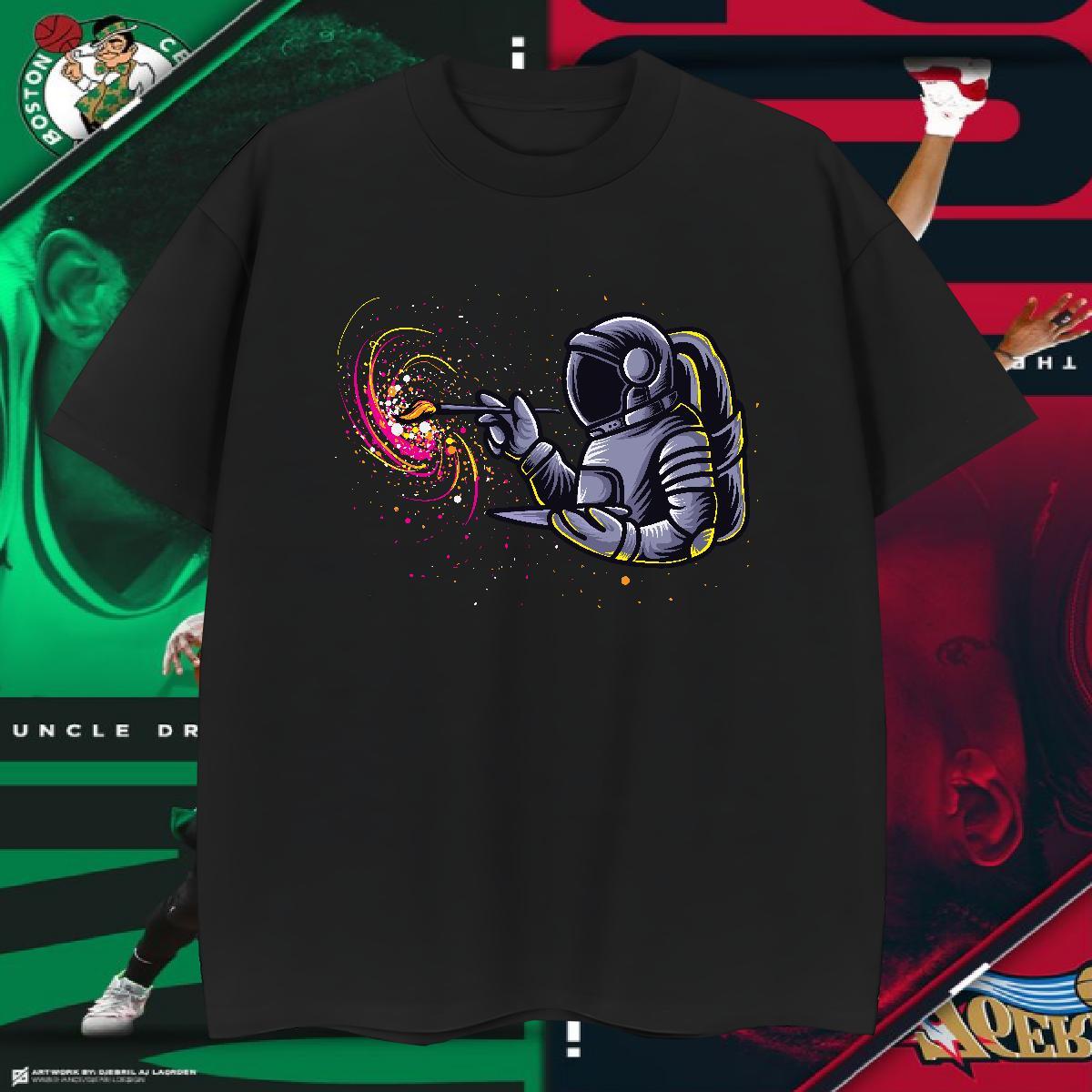 Mens T Shirts 230g Pure Cotton universe Sport Short Sleeve Soft Customized Print Men Tees Classic Casual Cool Design Tees Shirts