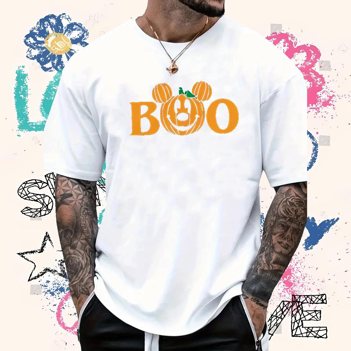 New Arrival Men T Shirts 230g Pure Cotton halloween Hip Hop Street Tee Shirt Breathable Short Sleeve Designer Men Tees Oversized 3XL 4XL