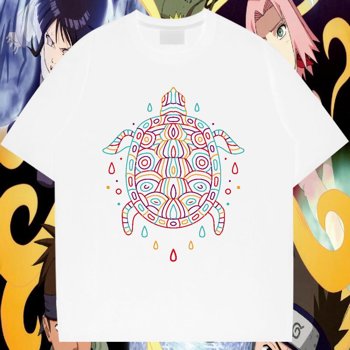 DIY T shirt 230g Pure Cotton tortoise Daily Wear Tee Shirt Breathable Short Sleeve Designer Men Tshirts Plus Size Custom