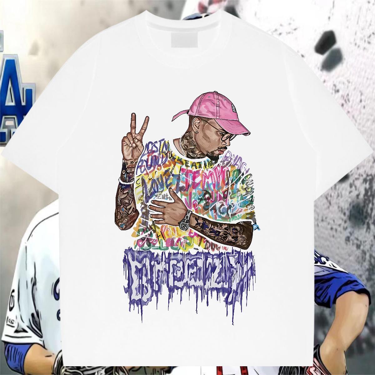 T Shirts Men 230g Pure Cotton hiphop Hip Hop Short Sleeve Soft Anime Tshirts Free Shipping Popular Clothings