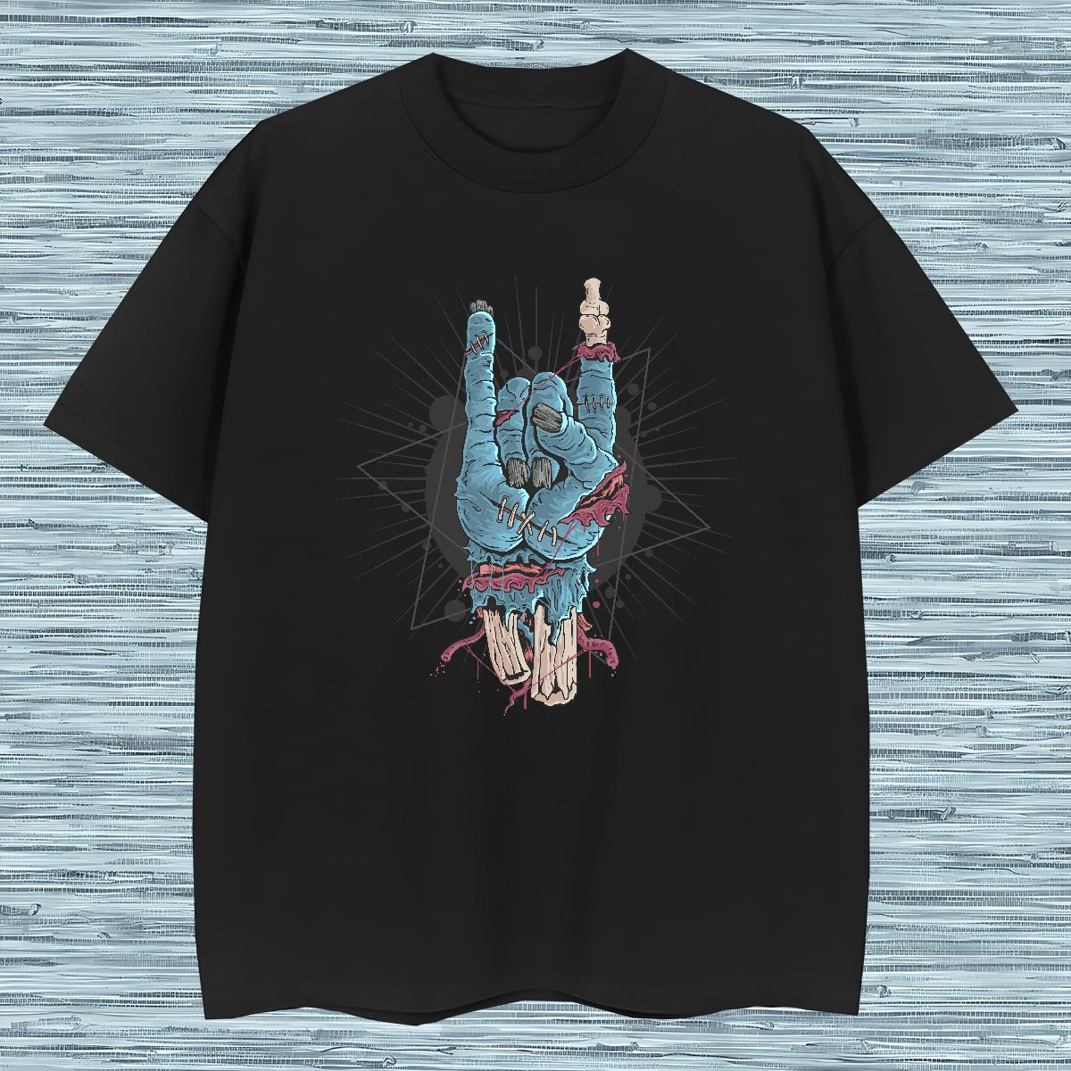 T-Shirts 230g 100% Cotton Halloween Casual Breathable Crew Neck Cartoon Printing L-4XL Men Tees Stylist Soft Tops Shirt