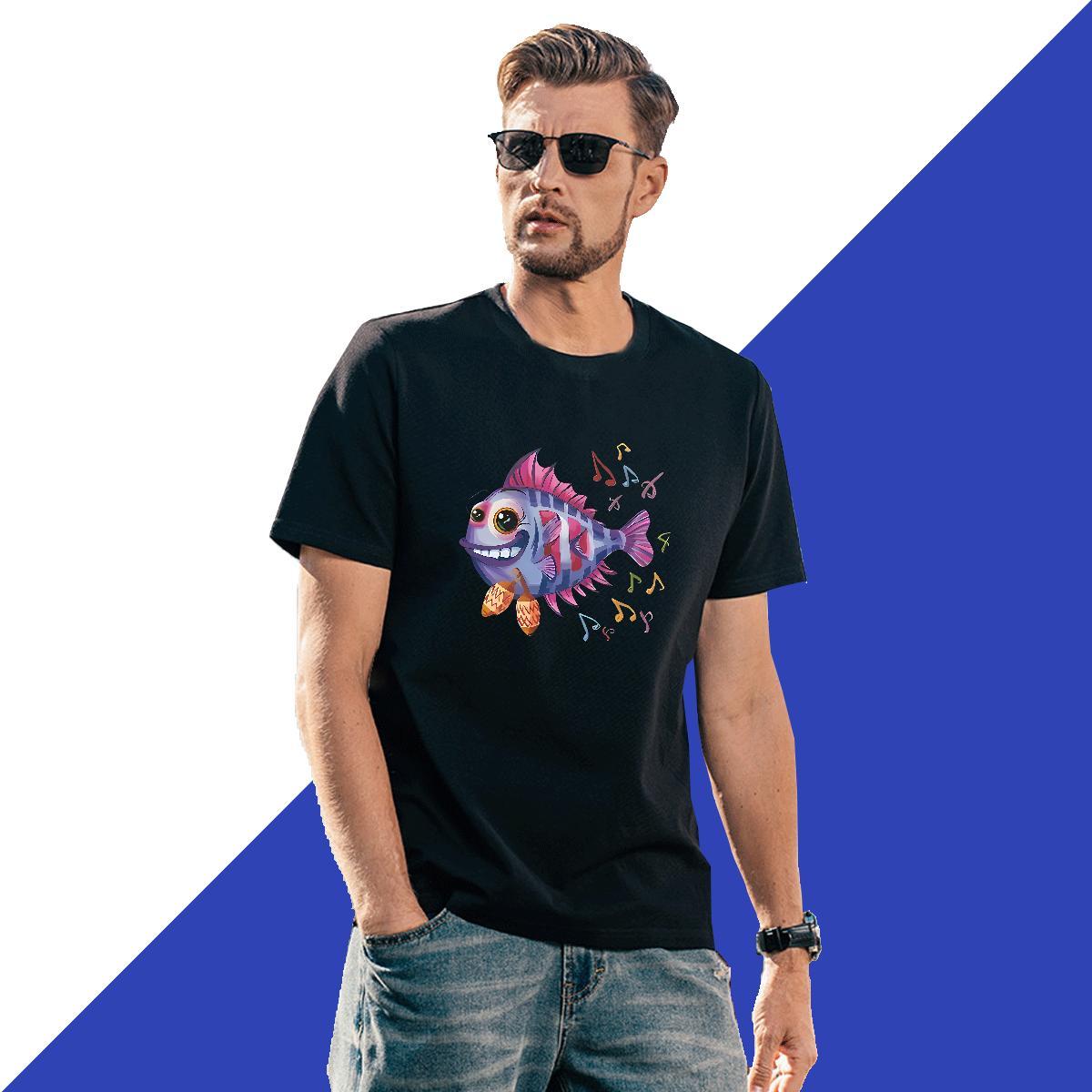 2024 Designer Men T Shirts 100% Cotton 230g Street Casual Polos Breathable Short Sleeve Loose Mens Tshirts Anime Print