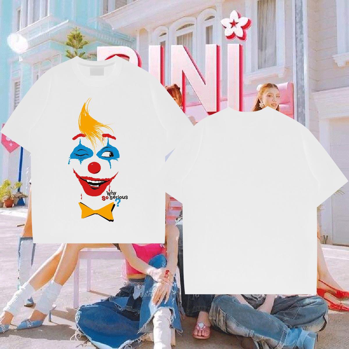 T-Shirts 230g Cotton Joker High Street Hip Hop Short Sleeve O-Neck Skull Couples T Shirts 2024 Summer Free Shipping Polos