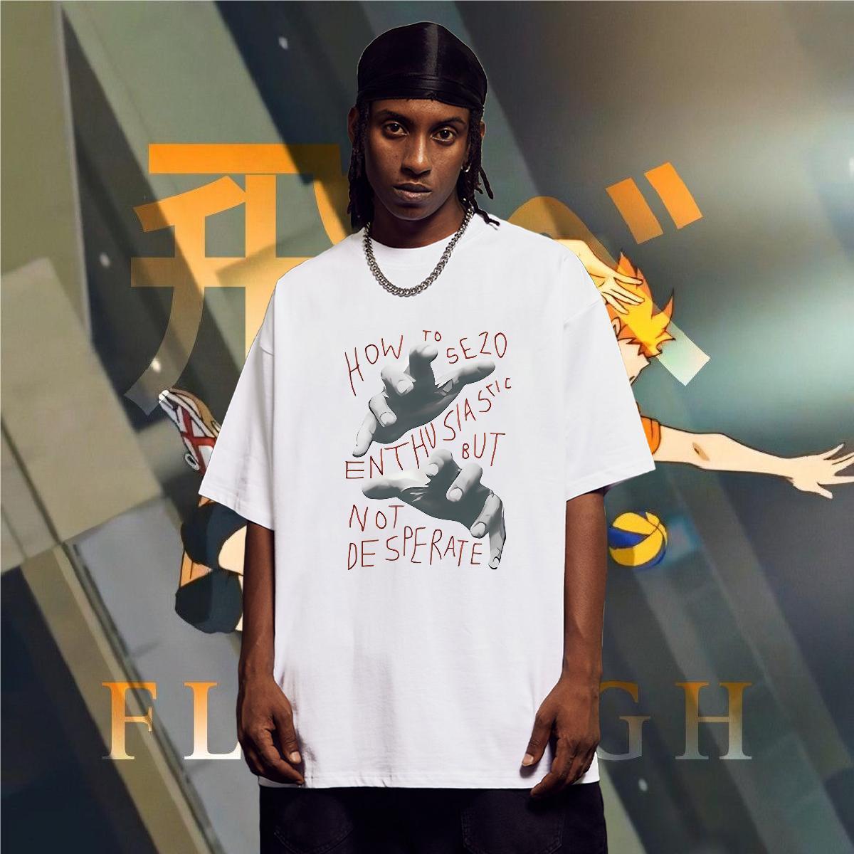 Man T Shirts 230g 100% Cotton hands Street wear Hip Hop Crew Neck Breathable Asian Size Tshirt for Man Woman DIY Brand Tops Tees