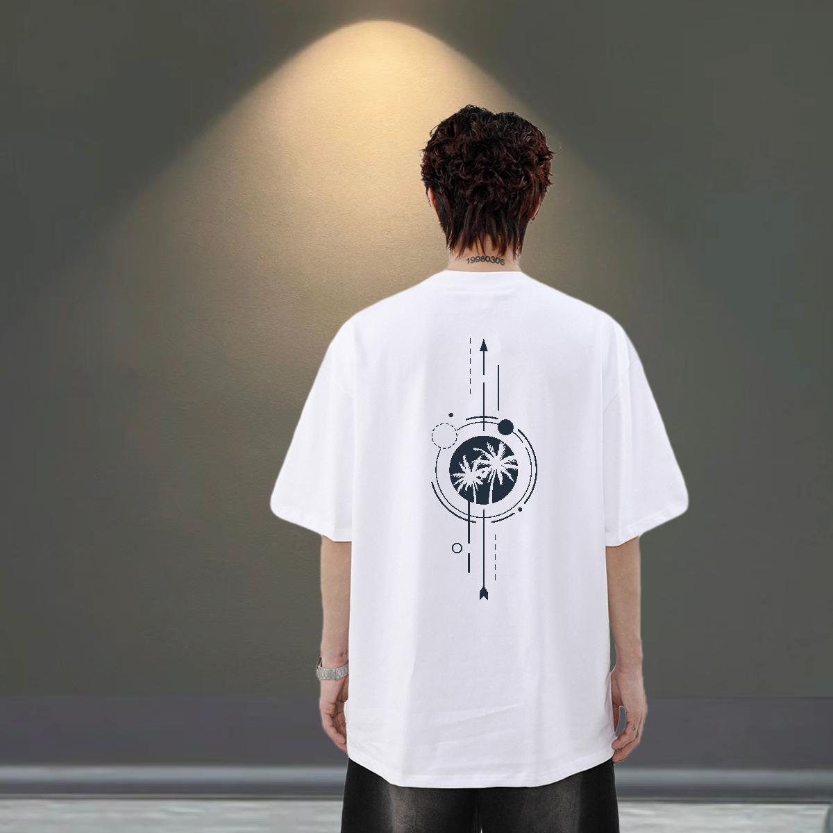 New Arrival T shirt 230g Cotton tree Hip Hop Tee Shirt Breathable Cool Design Men Tshirts Oversized 3XL 4XL