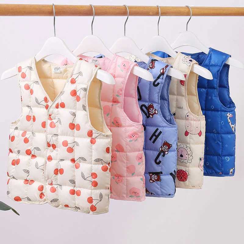 Baby vest autumn boys vest jacket childrens jacket girls jacket baby jacket sleeveless childrens warm jacketW240724