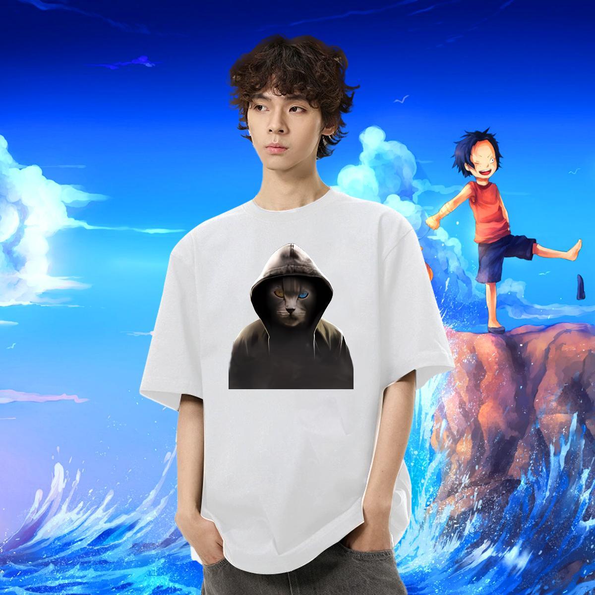 TOP Quality Men Tees 230g Cotton Daily Outfit cute Black Oversized Pure Cotton Fashion New Man T Shirts Clothings