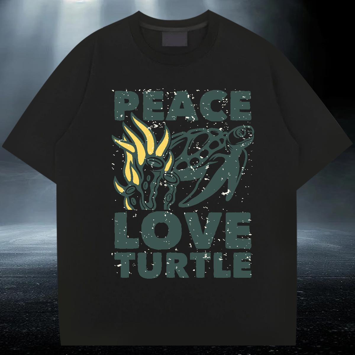 Loose Fit Men Clothes T-Shirt 230g Pure Cotton Street White Plus Size Breathable Crew Neck Casual New T Shirts Men Tees Shirts