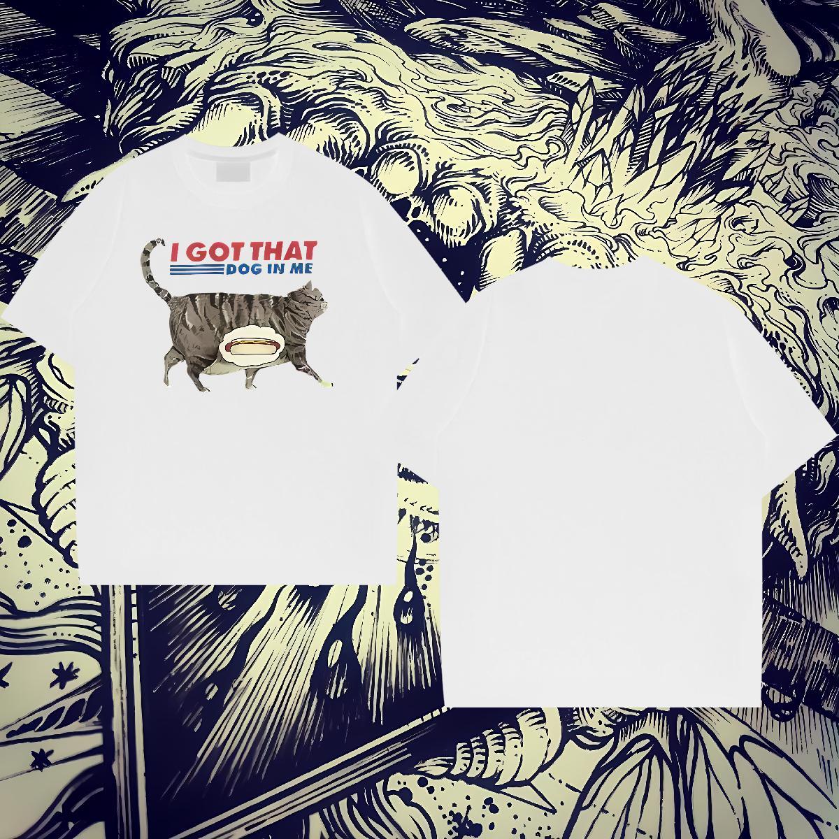 DIY T Shirts Men 230g Pure Cotton cute Street Polos O-Neck Short Sleeve Cool Men Tops Tees Customized Print