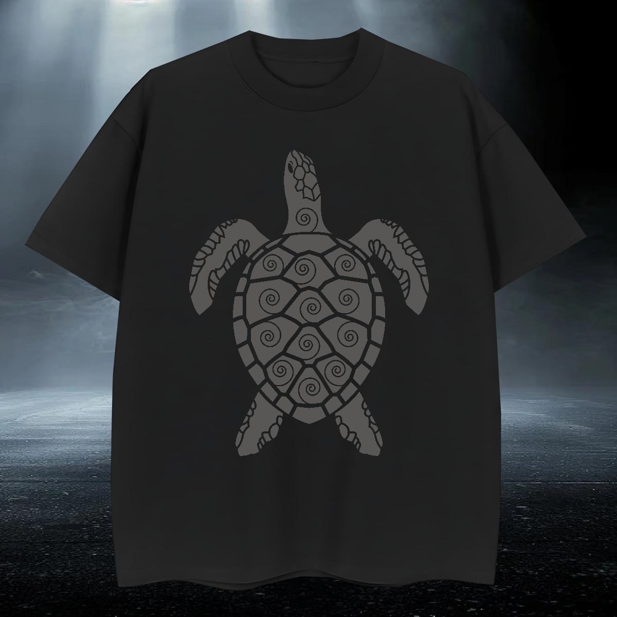 DIY Customized T-Shirts for Men 100% Cotton 230g tortoise Daily Outfit Tshirts Short Sleeve Soft Cool Design Tshirt for Man Woman Anime