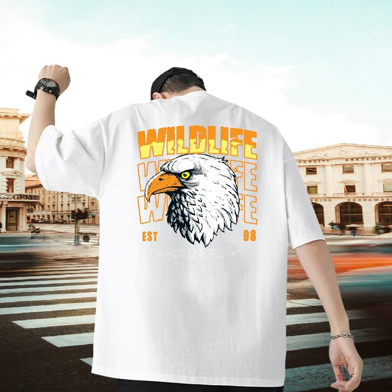 Fashion Designer T Shirt For Man 230g Pure Cotton cool Casual Daily Wear Tops O-Neck Short Sleeve Comfortable Tshirts Asian Size