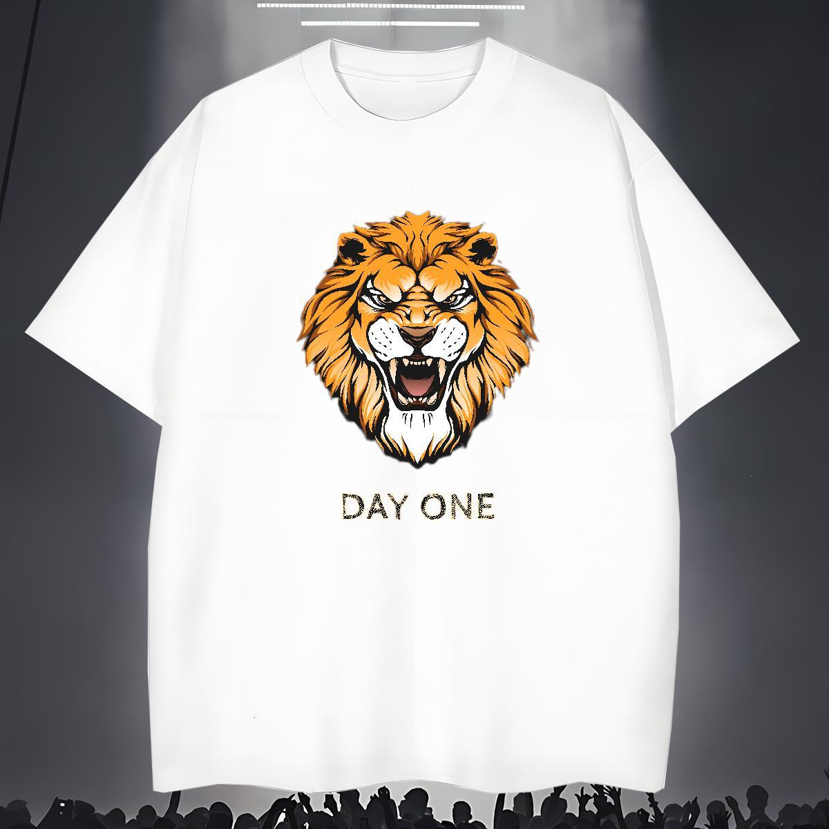New T Shirt For Man ferocity Tees Shirts 230g 100% Cotton Casual Daily Wear High Quality Custom Anime Breathable Short Sleeve Men Tshirts