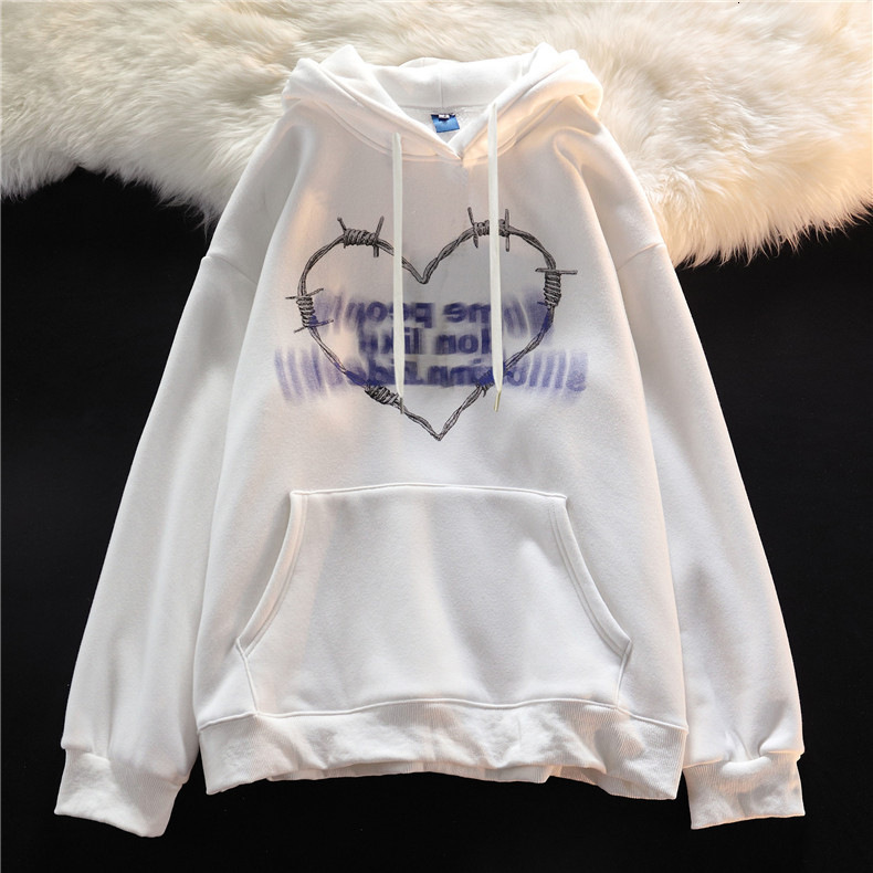 Hooded sweatshirt for women 2024 Korean style new letter printed loose long sleeved top, student pullover jacket trendy