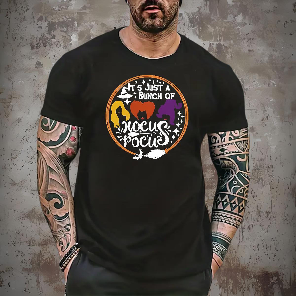 2024 New Mens T Shirts 230g Pure Cotton halloween Daily Wear Clothings O Neck Short Sleeves High Quality Men Tees DIY Printed