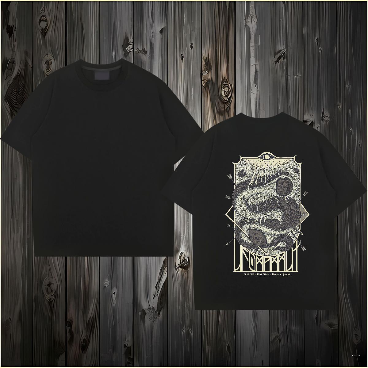 Brand T Shirt For Man 230g Cotton snake Casual Tshirts Round Neck Short Sleeve Loose Couples T Shirts DIY Anime