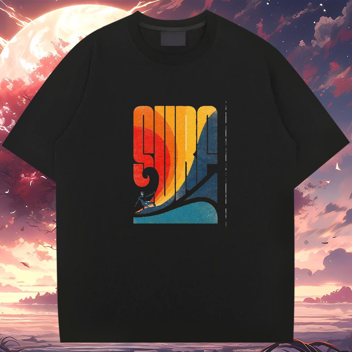 T Shirt For Man 230g Cotton painting Street wear Hip Hop Pure Cotton Custom Printing Tshirts New Arrival Popular Tees