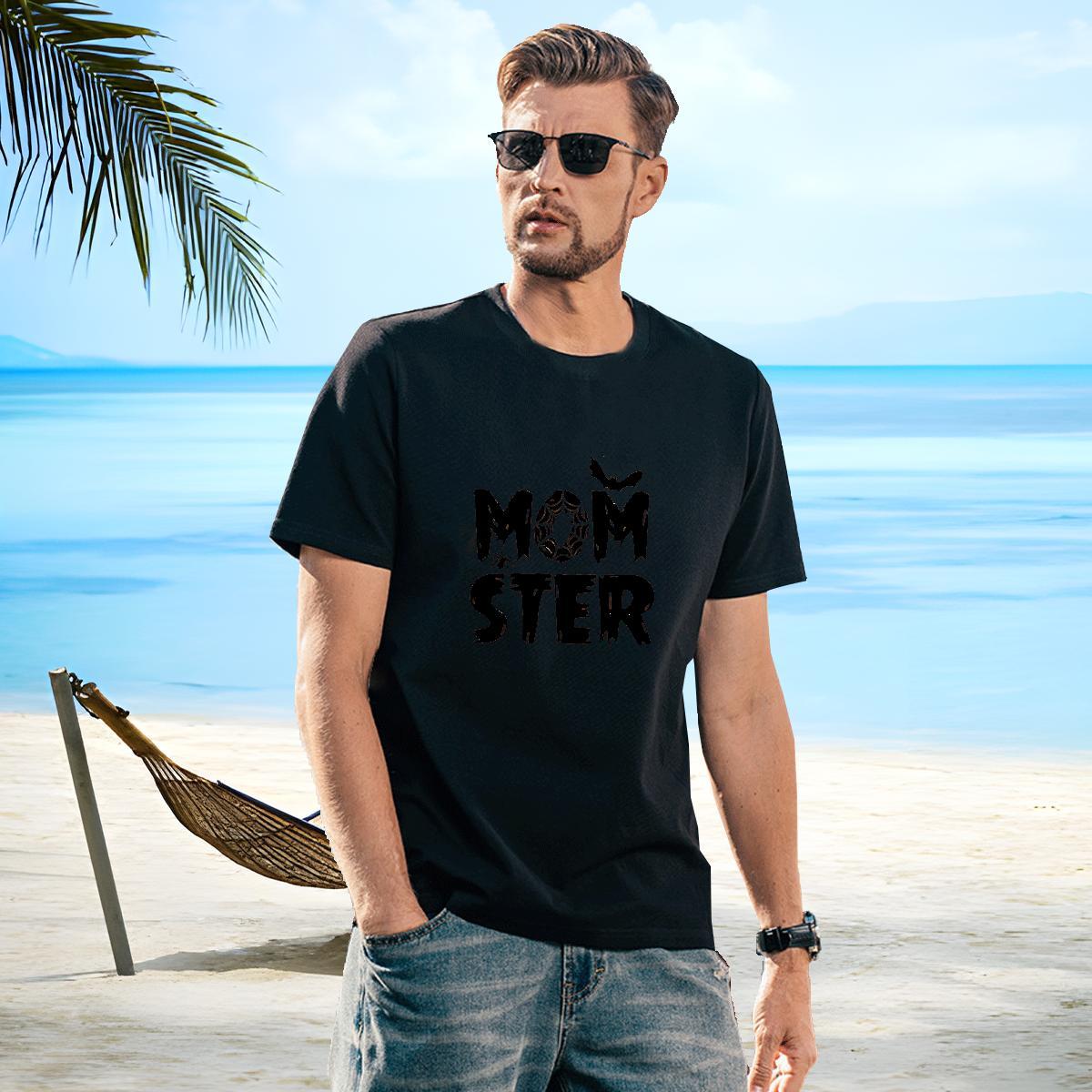 High Quality Tshirt for Man Woman 230g Cotton halloween T-Shirts Beach Round Neck Short Sleeve Custom Cartoon 2024 Tops Tees