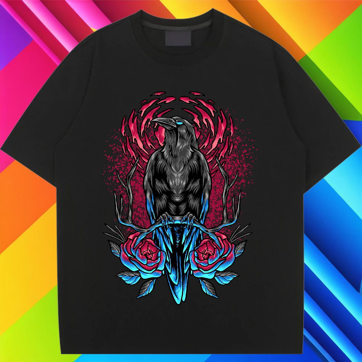 Loose T Shirt For Woman Crew Neck Lady T shirt Customized Print cool Daily Outfit 230g Pure Cotton Stylist Top Shirts