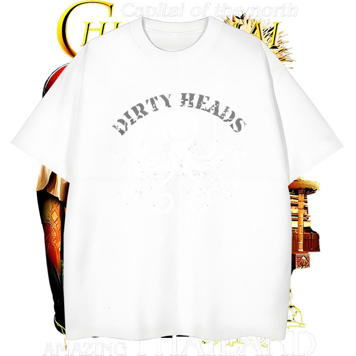 Designer Men Clothes T-Shirt 230g Pure Cotton octopus Man T Shirts Daily Outfit Breathable Short Sleeve Graphic Free Shipping Tee Shirt