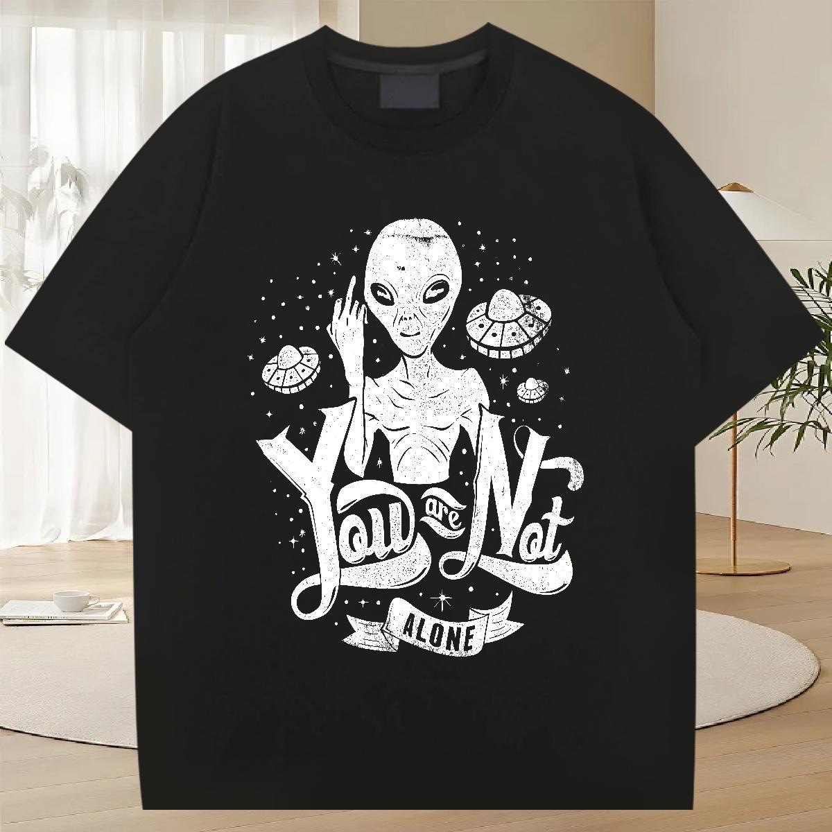 Comfortable Men Tees 230g Cotton Beach ET Custom Print Plus Size Breathable 2024 Designer T-Shirts for Men Tops