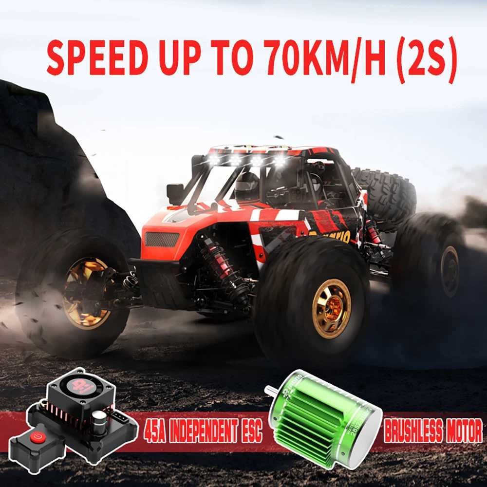 Diecast Model Cars Rlaarlo AM-D12 RTR 2.4GHz 4WD Brushless 2S/3S 1/12 RC Electric Remote Control Model Car Desert Truck Adults Childrens ToysL486