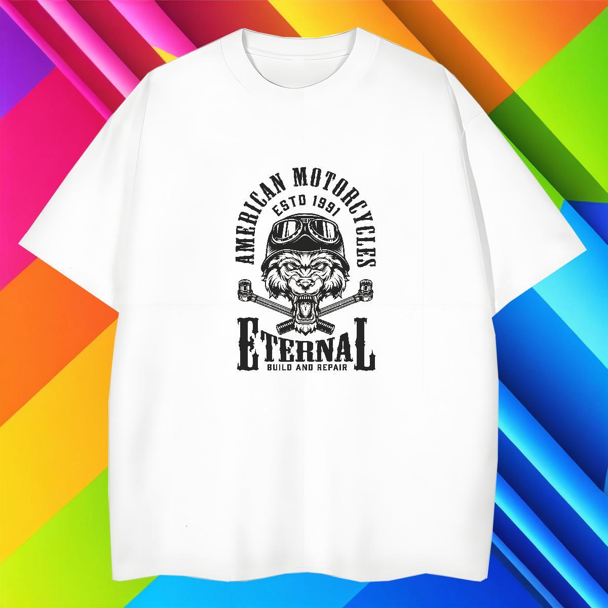 Unisex Men Tops Tees 100% Cotton 230g Sports Casual Custom Cartoon Breathable Crew Neck DIY Customized Mens T Shirts Polos