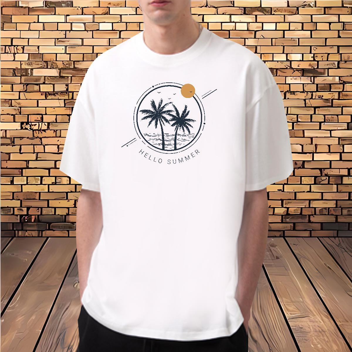 Man T Shirts 100% Cotton 230g sun Casual Daily Wear O Neck Short Sleeves Oversized Tshirt for Man Woman New Designer Popular Polos