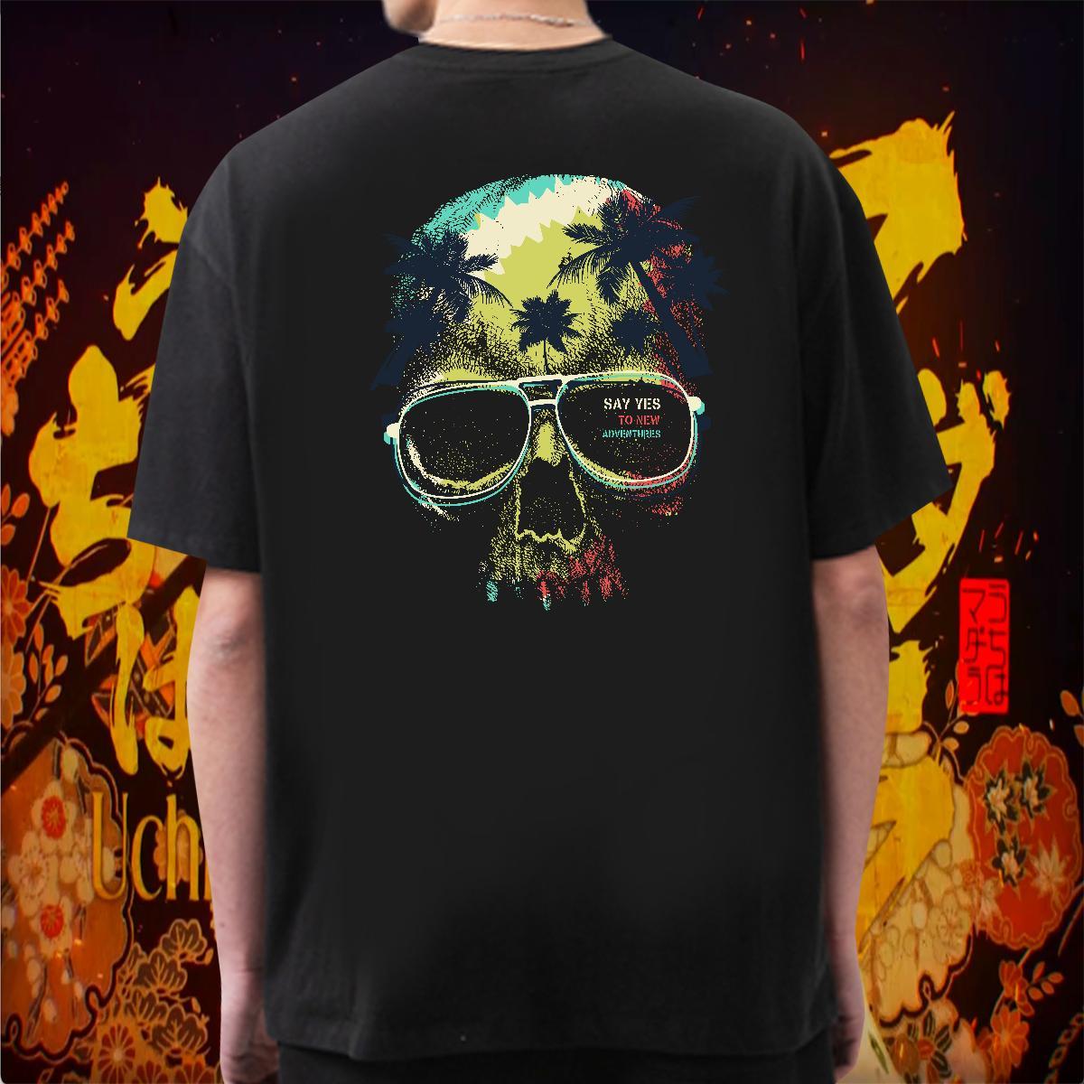 Casual New T-Shirts 230g Cotton tree Street Top Tees Breathable High Quality Couples T Shirts Custom Print Oversized