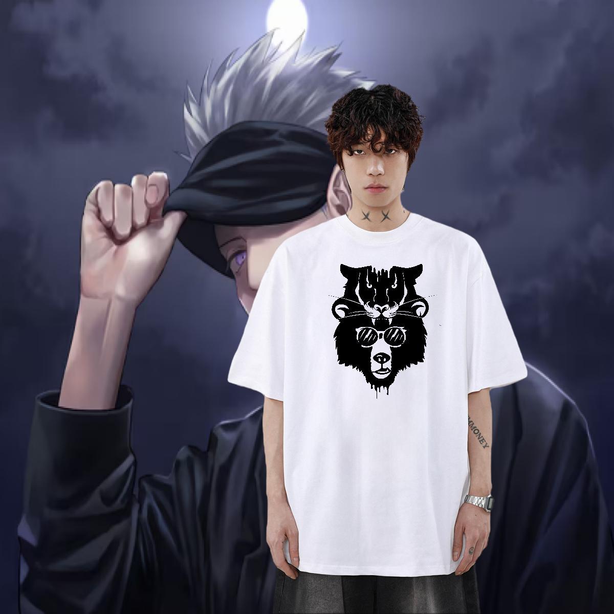 Stylist T-Shirts 230g Pure Cotton chimpanzee Sport Clothes Short Sleeve Soft Cool Design Men Tops Tees Custom Print Plus Size