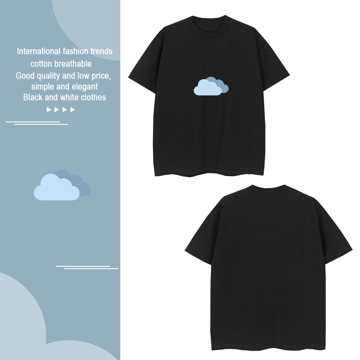 T Shirt For Man 100% Cotton 230g icon Outdoor Crew Neck Custom Print Oversized Men Clothes T-Shirt 2024 New Wholesale Top Tees