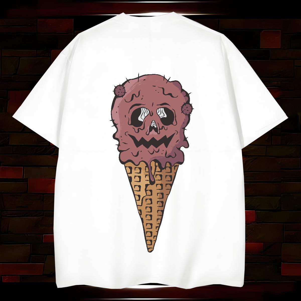 Factory Direct T-Shirts 100% Cotton 230g Halloween Spring Summer Top Tees Pure Cotton Soft Men Tshirts Oversized 3XL 4XL