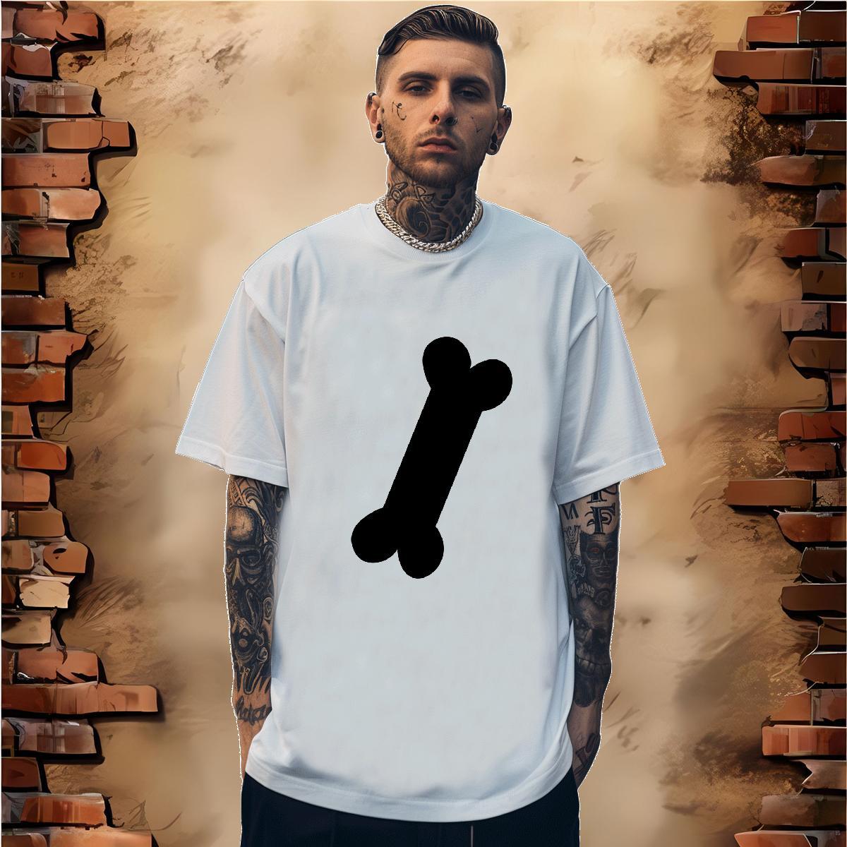 T shirt 230g Pure Cotton bone Casual Daily Wear Breathable Oversized 4XL Men Tshirts 2024 Designer Unisex Clothes