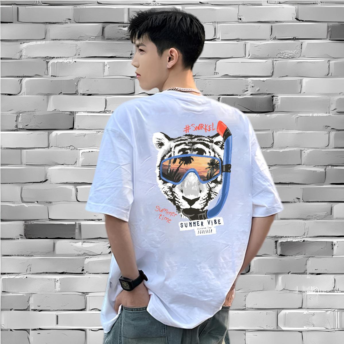 New Designer T-Shirts 230g Pure Cotton Outdoor Polos Short Sleeve Soft Loose Fit Tshirt for Man Woman Custom Big Size