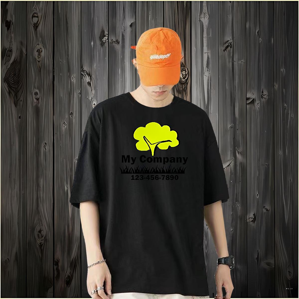 New Men T Shirts 230g 100% Cotton tree Street Casual Tee Shirt Breathable Short Sleeve Unisex Tshirt for Man Woman Plus Size Custom