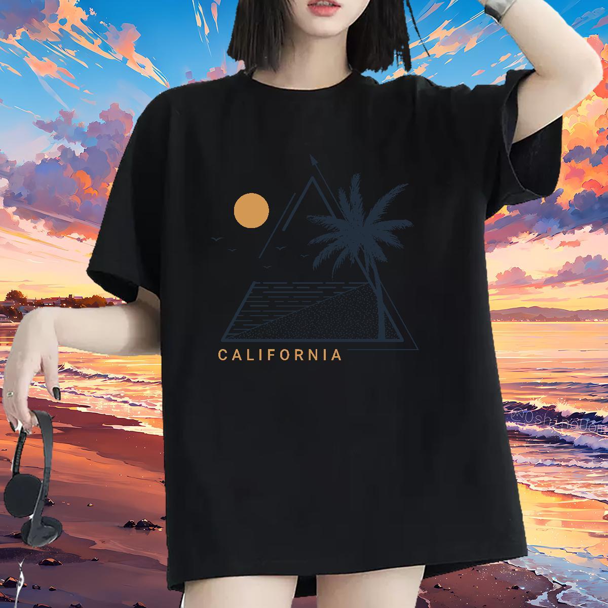 Free Shipping T Shirt For Woman Breathable Crew Neck Tshirt for Man Woman Black Oversized tree Daily Outfit 230g 100% Cotton Fashion Casual Top Tees