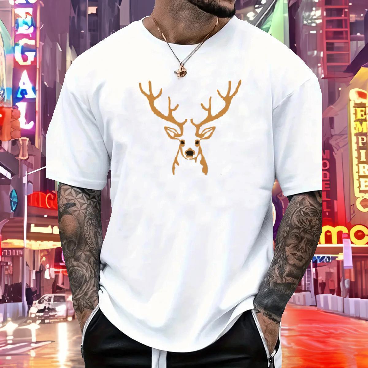Free Shipping T-Shirts for Men 230g 100% Cotton Christmas Street Casual Top Tees Breathable Short Sleeve Designer Tshirt for Man Woman Asian Size