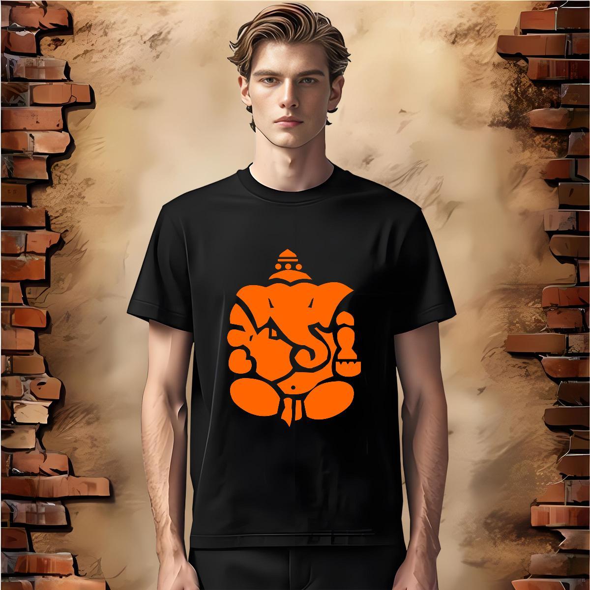 Fashion New T-Shirts for Men 230g Cotton Elephant High Street Hip Hop Tshirts Pure Cotton Loose Men Tees Custom Printing