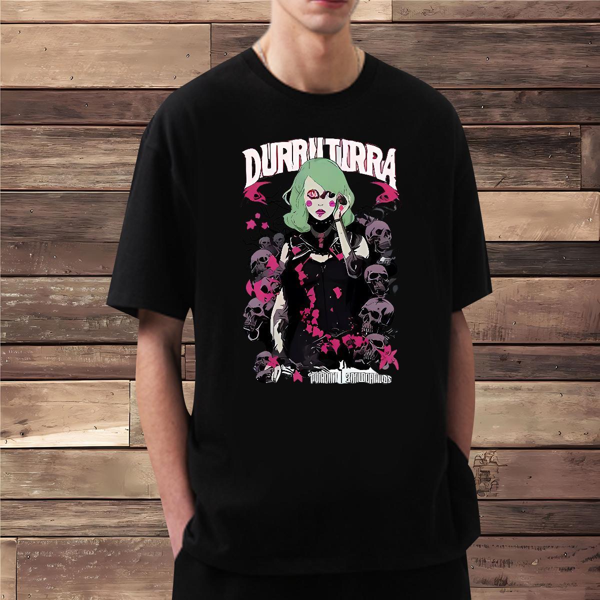 T-Shirts 100% Cotton 230g Terror Hip Hop Street O Neck Short Sleeves Oversized Men Clothes T-Shirt Classic Designer Tops Tees